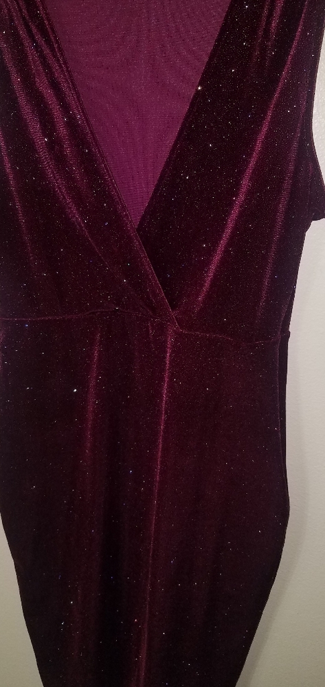 Burgundy sparkle dress